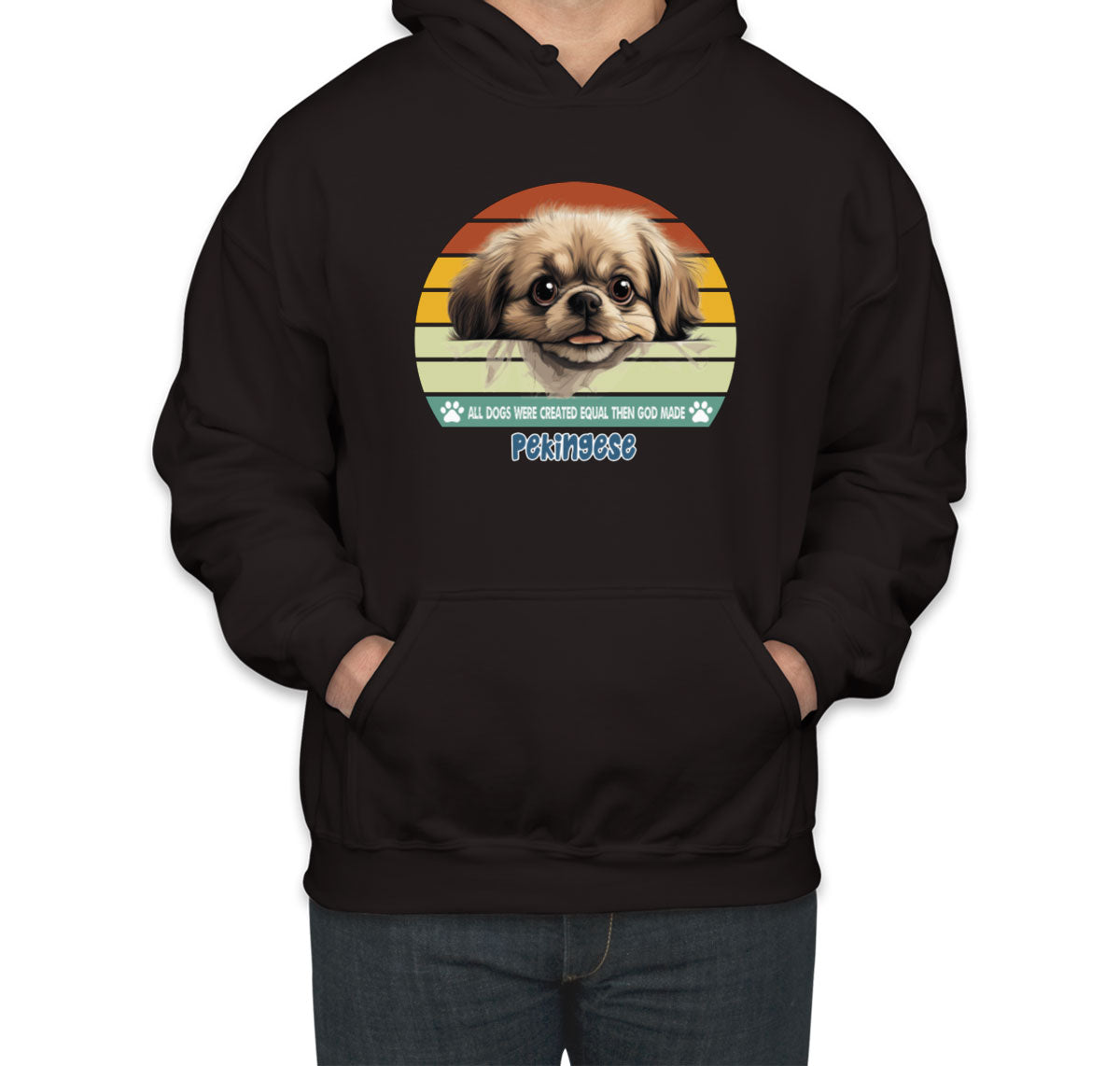 All Dogs Were Created Equal Pekingese Unisex Hoodie