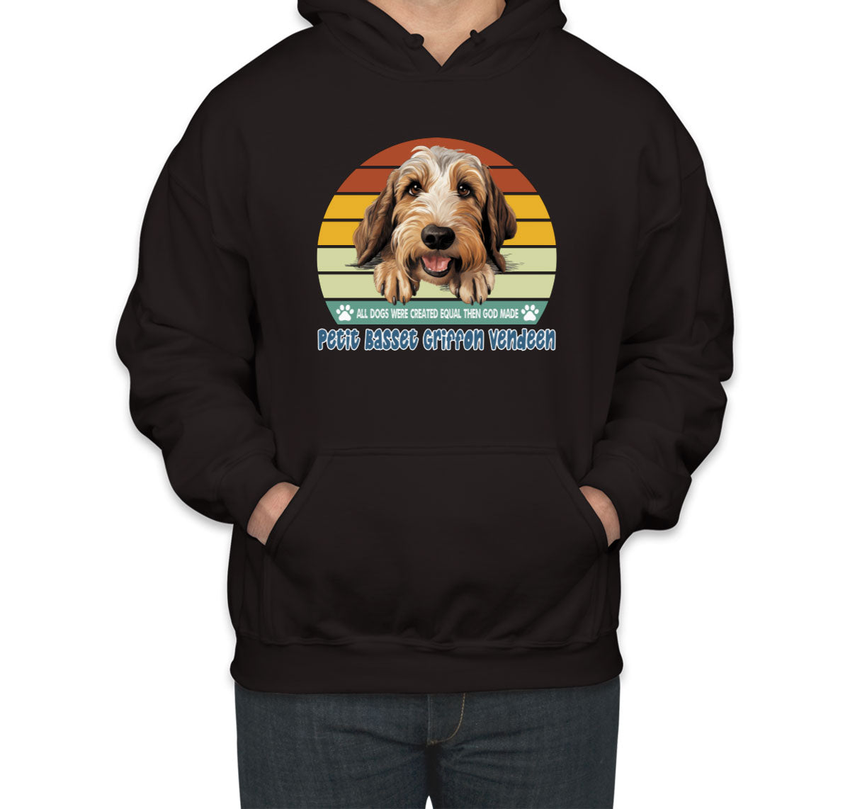 All Dogs Were Created Equal Petit Basset Griffon Vandeen Unisex Hoodie