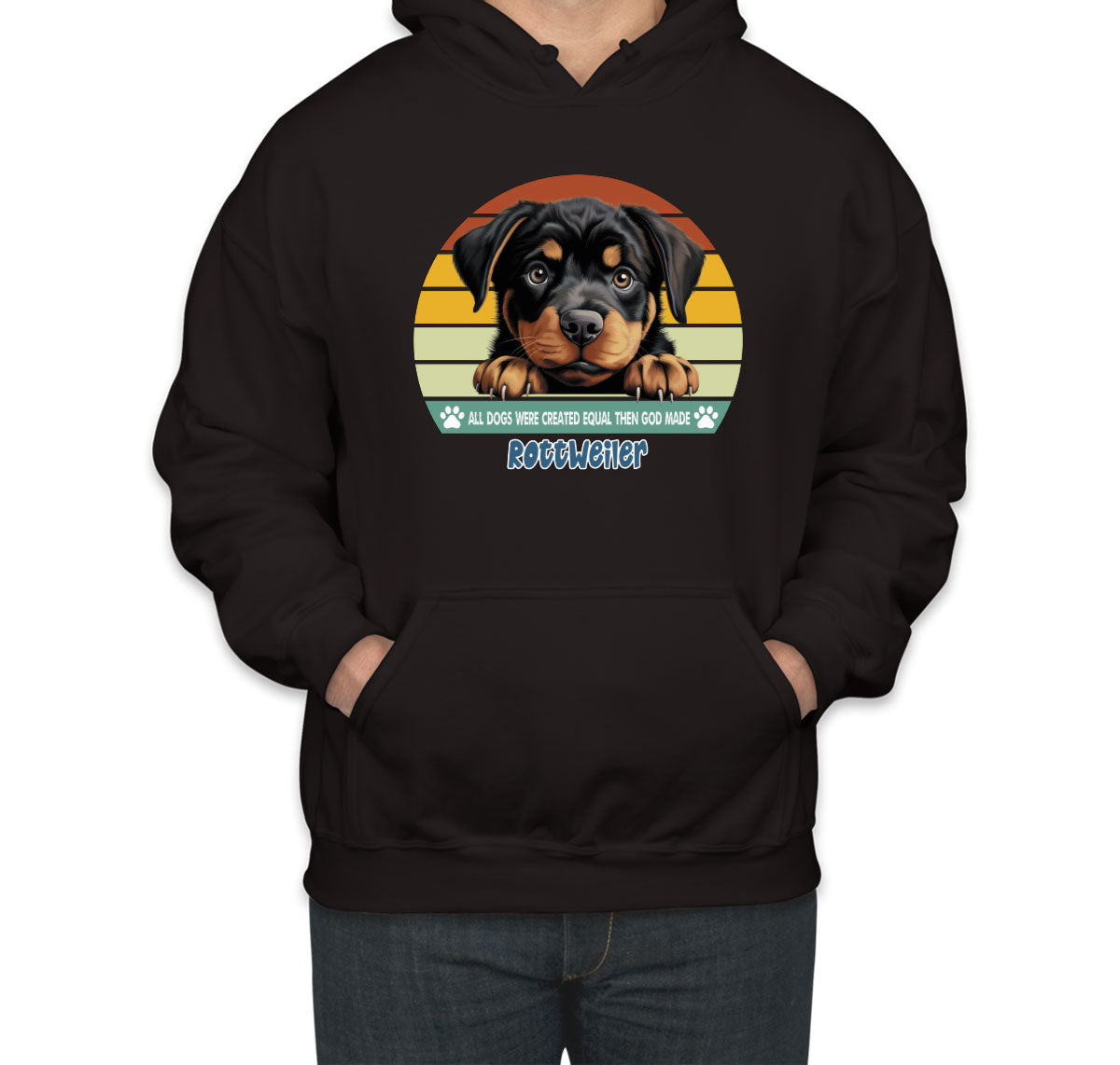 All Dogs Were Created Equal Rottweiler Unisex Hoodie