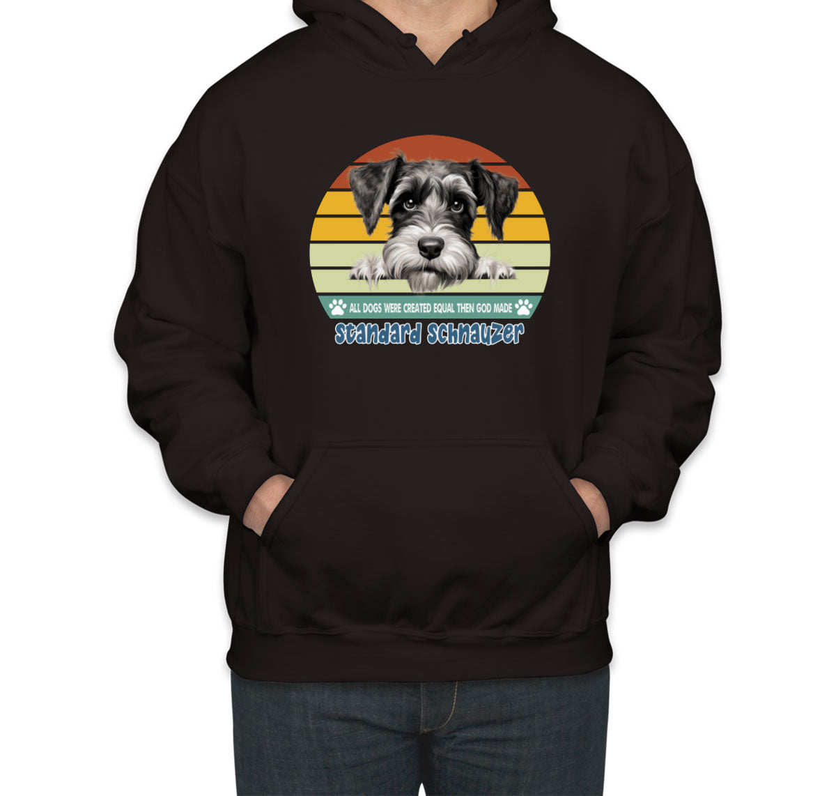 All Dogs Were Created Equal Standard Schnauzer Unisex Hoodie