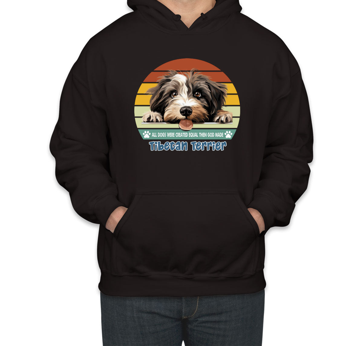 All Dogs Were Created Equal Tibetan Terrier Unisex Hoodie
