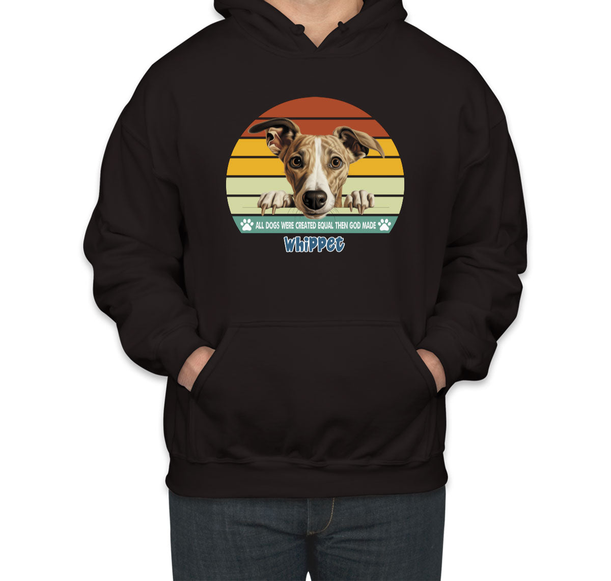 All Dogs Were Created Equal Whippet Unisex Hoodie