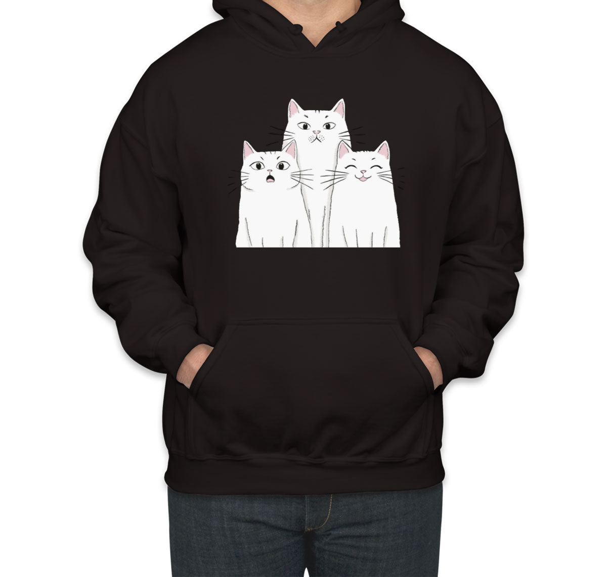 White Cats Unisex Hoodie
