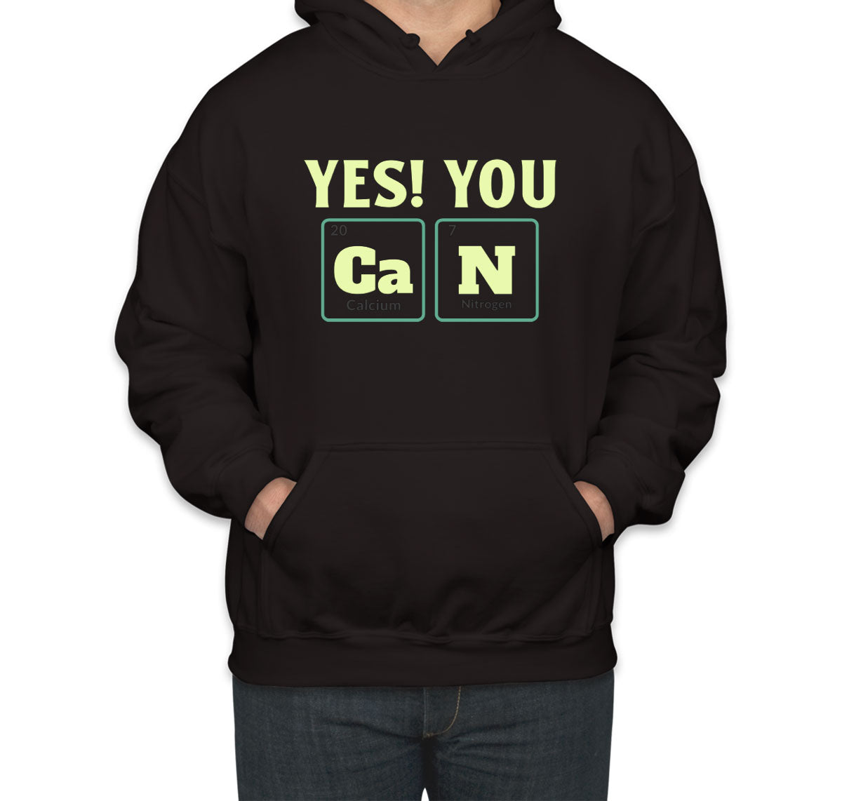 Yes You Can Funny Periodic Table Unisex Hoodie