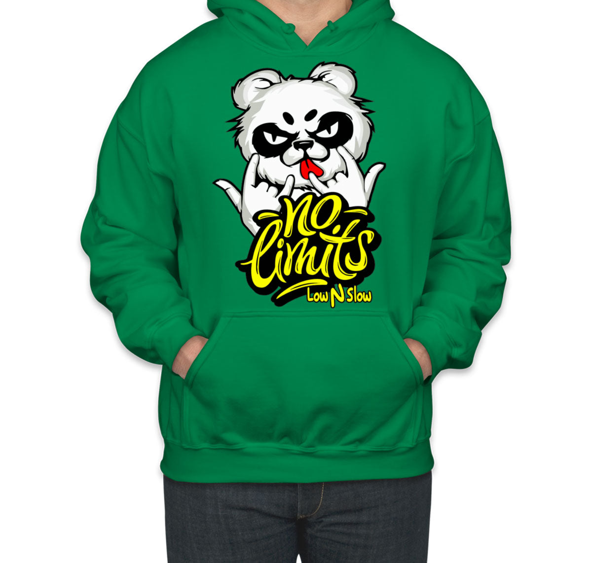 Cool Dude Panda No Limits Unisex Hoodie