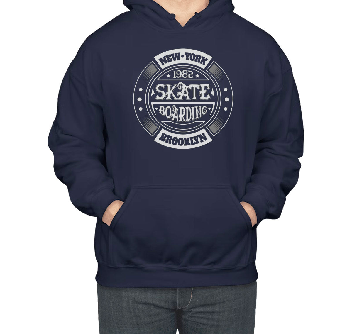 Skateboarding Brooklyn New York Unisex Hoodie