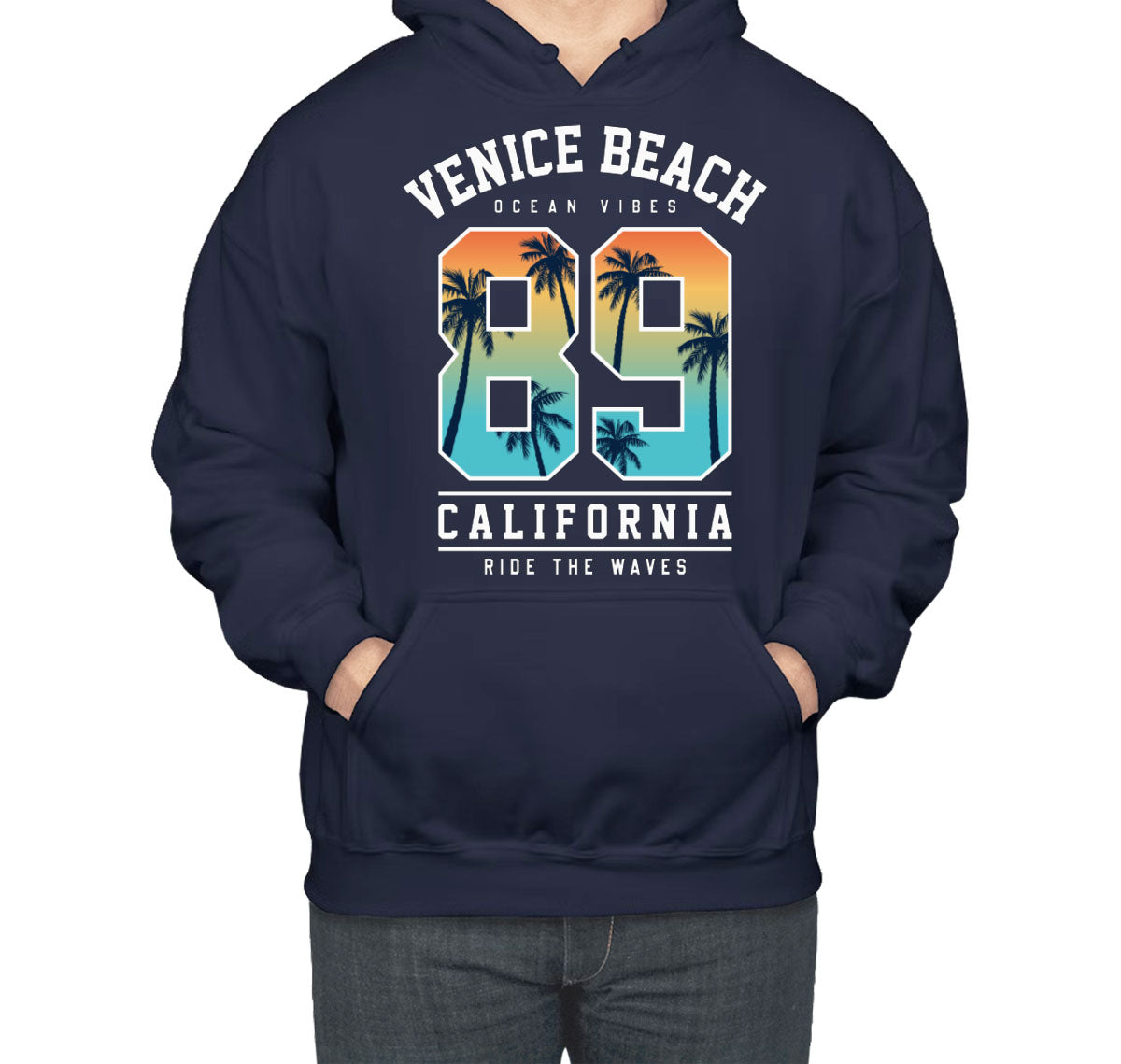 Venice Beach California Ocean Vibes Ride The Waves Unisex Hoodie