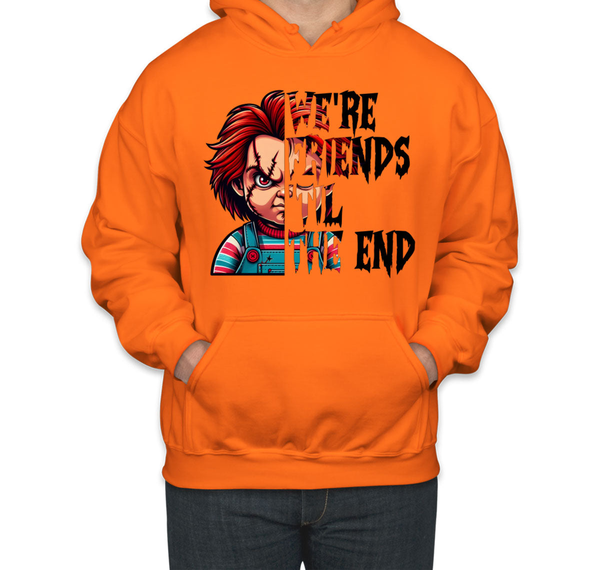 Chucky We're Friends 'Til The End Halloween Unisex Hoodie