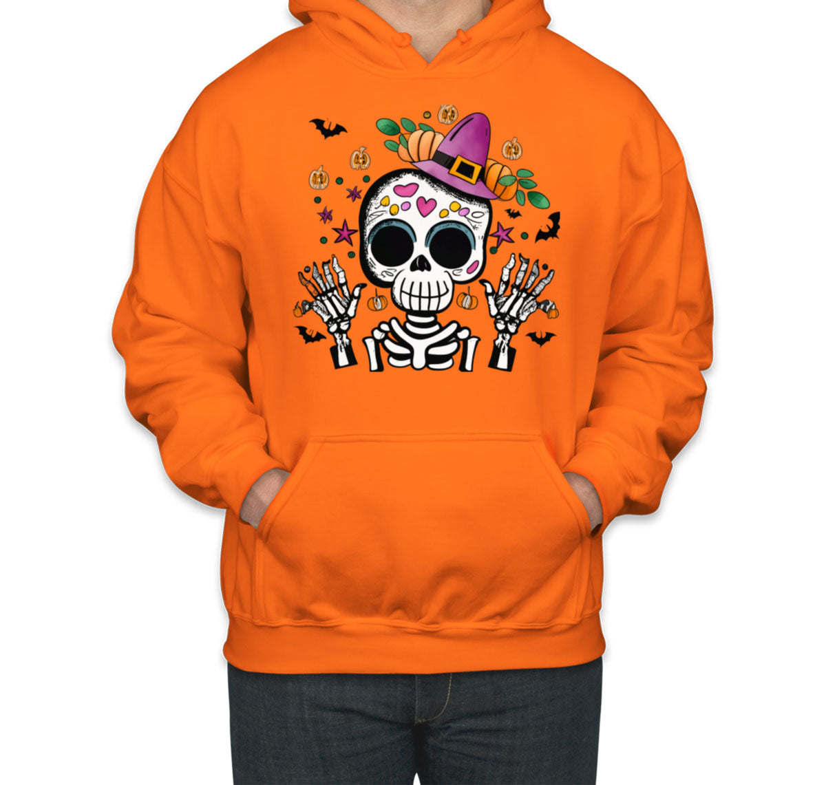 Cute Skeleton Halloween Unisex Hoodie