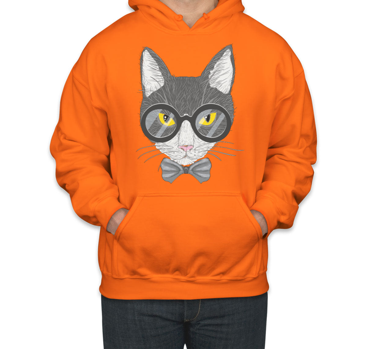 Hipster Cat Unisex Hoodie