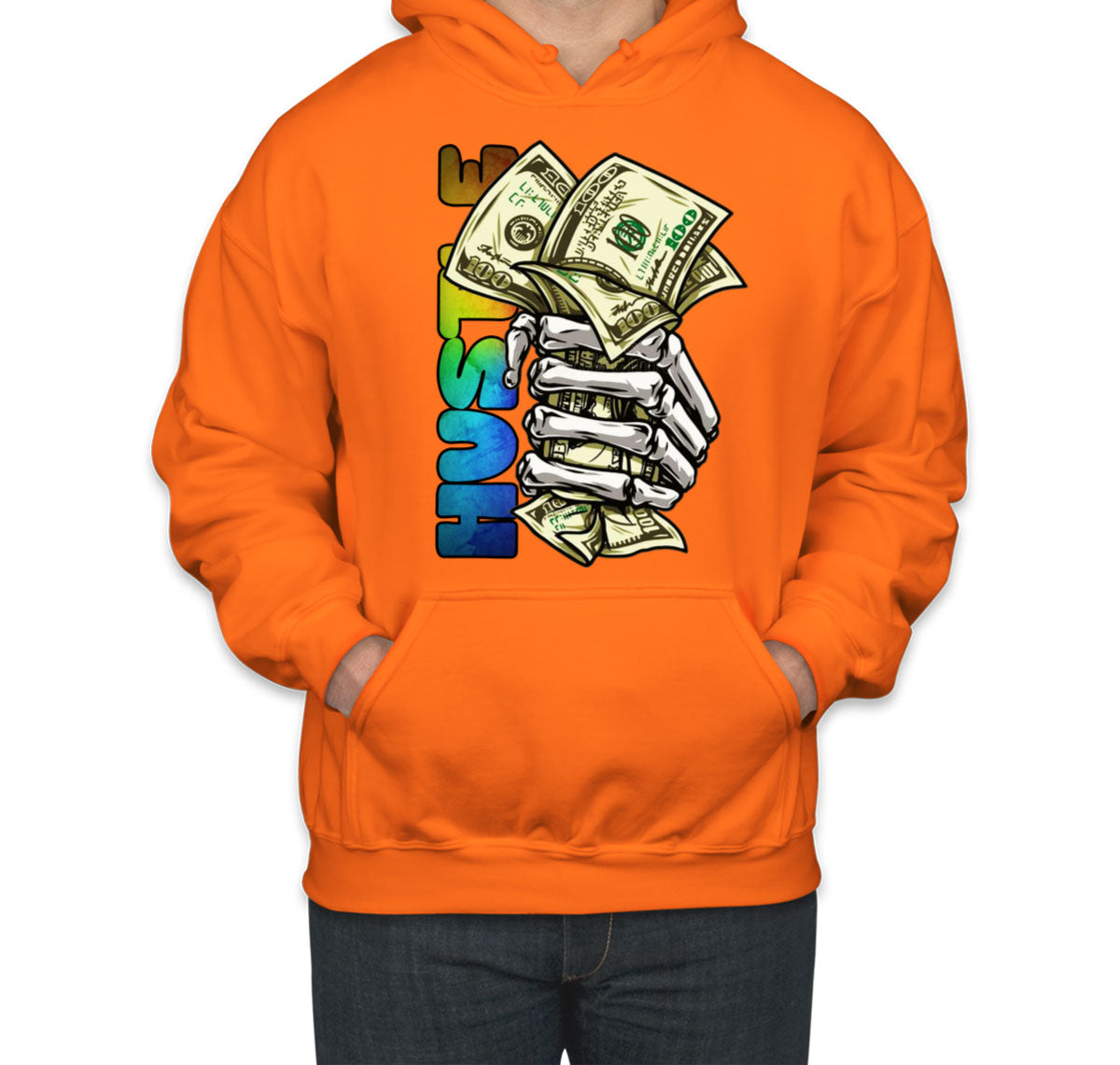 Hustle Hand Holding Money Unisex Hoodie