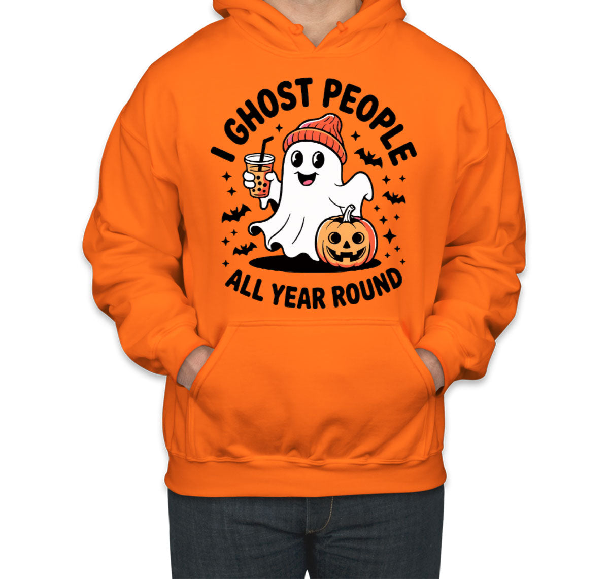I Ghost People All Year Round Halloween Unisex Hoodie