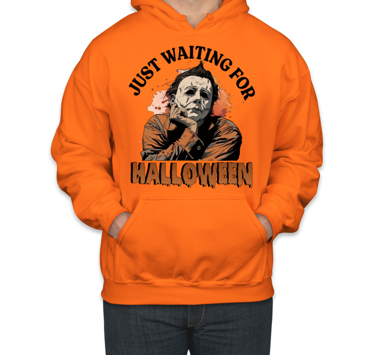 Just Waiting For Halloween Myers Unisex Hoodie