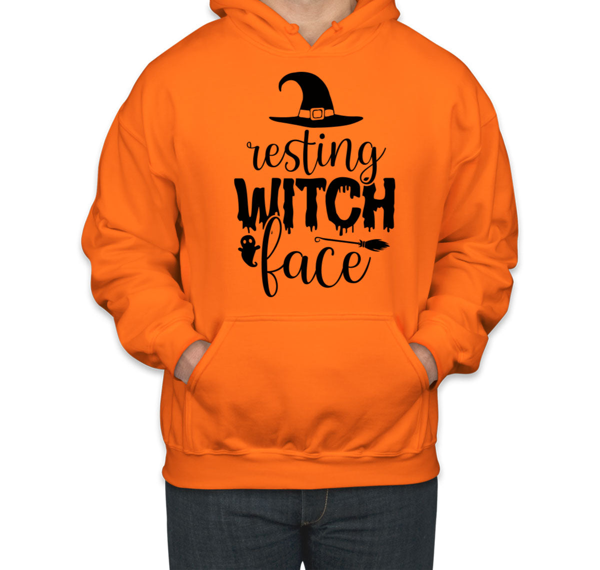 Resting Witch Face Halloween Unisex Hoodie