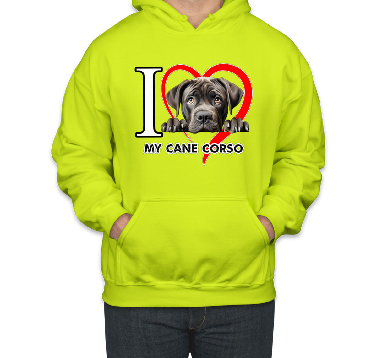 I Love My Cane Corso Dog Unisex Hoodie