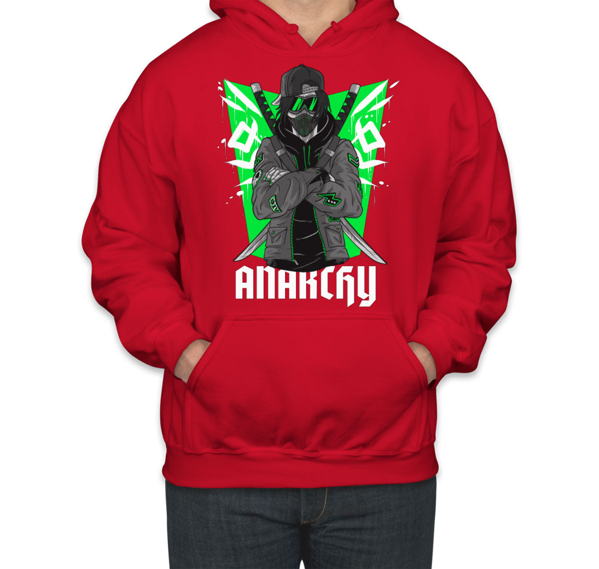 Anarchy Anarchist Ninja Samurai Warrior Anime Unisex Hoodie