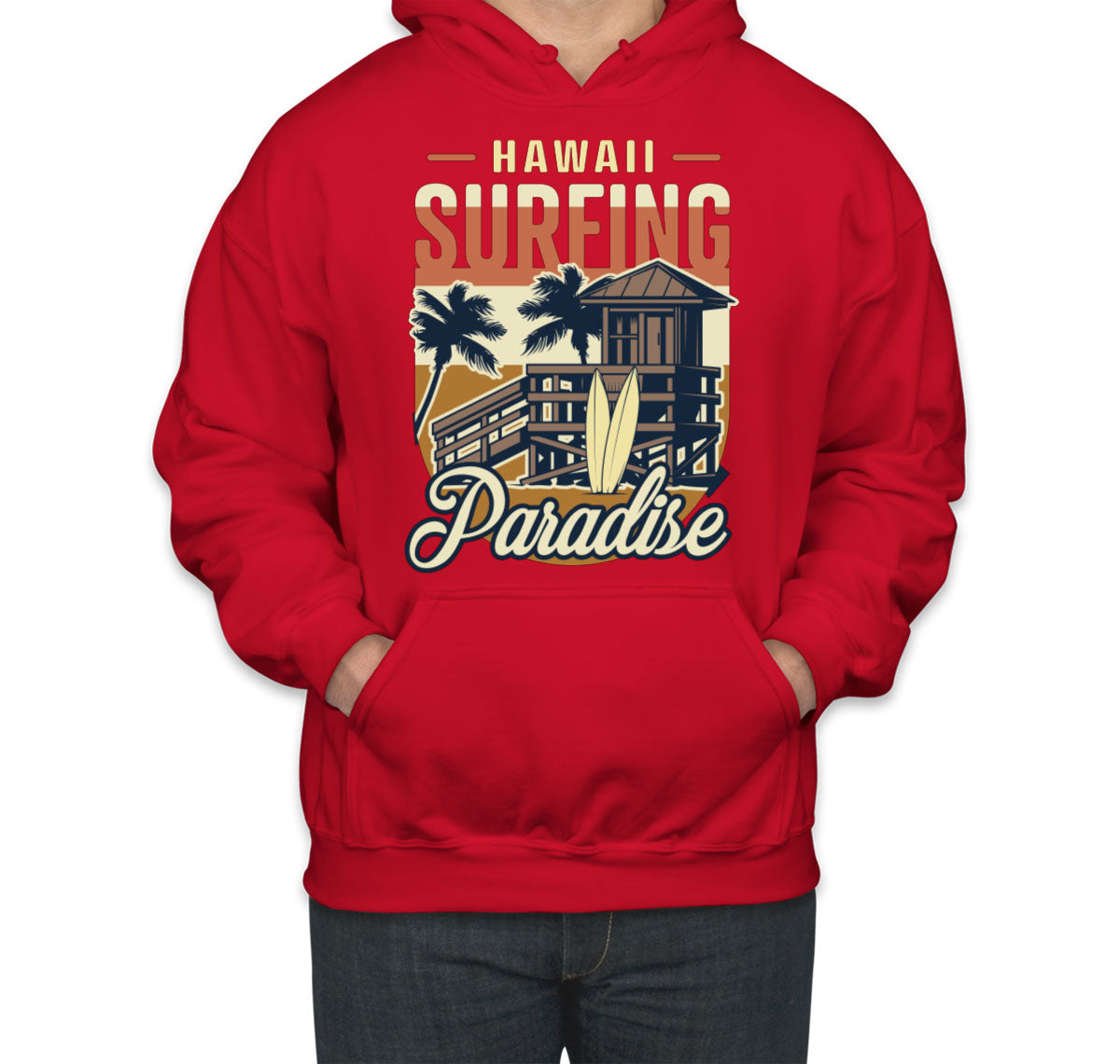 Hawaii Surfing Paradise Unisex Hoodie