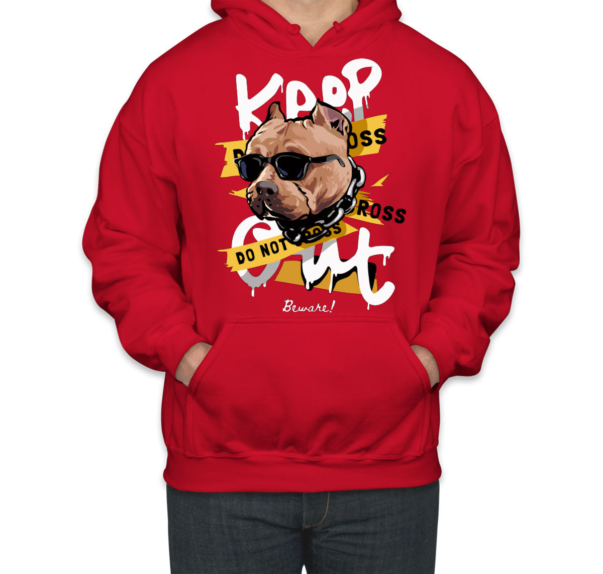 Keep Out Pitbull Dog Unisex Hoodie