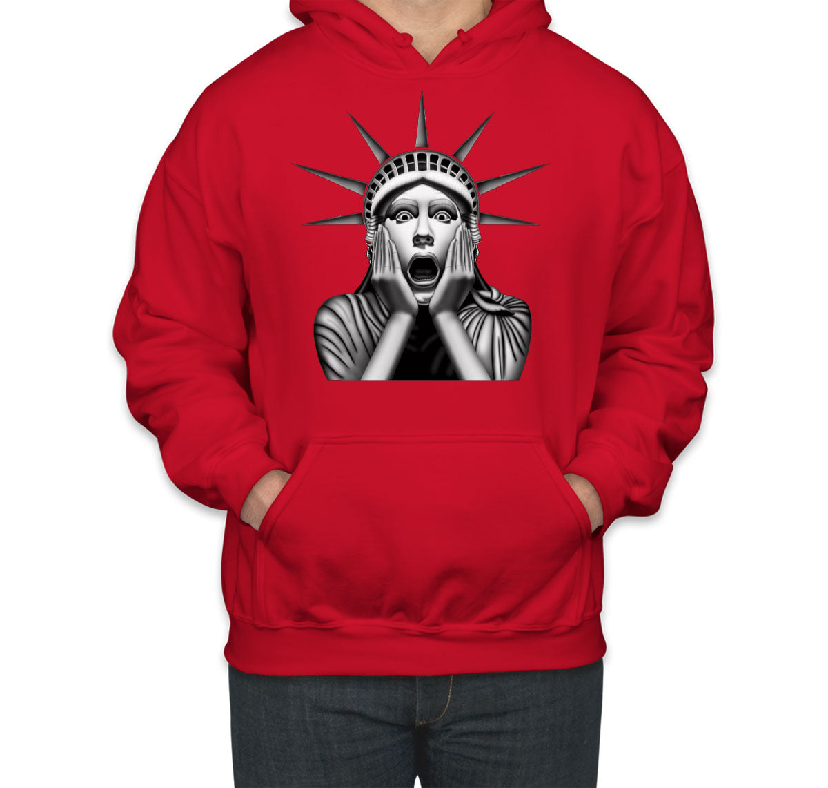 Surprised Statue of Liberty Unisex Hoodie