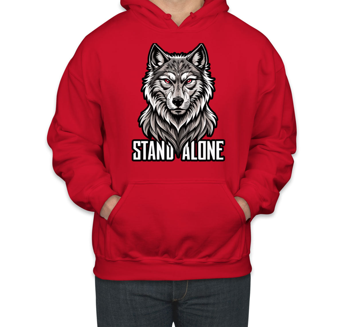 Stand Alone Wolf Unisex Hoodie