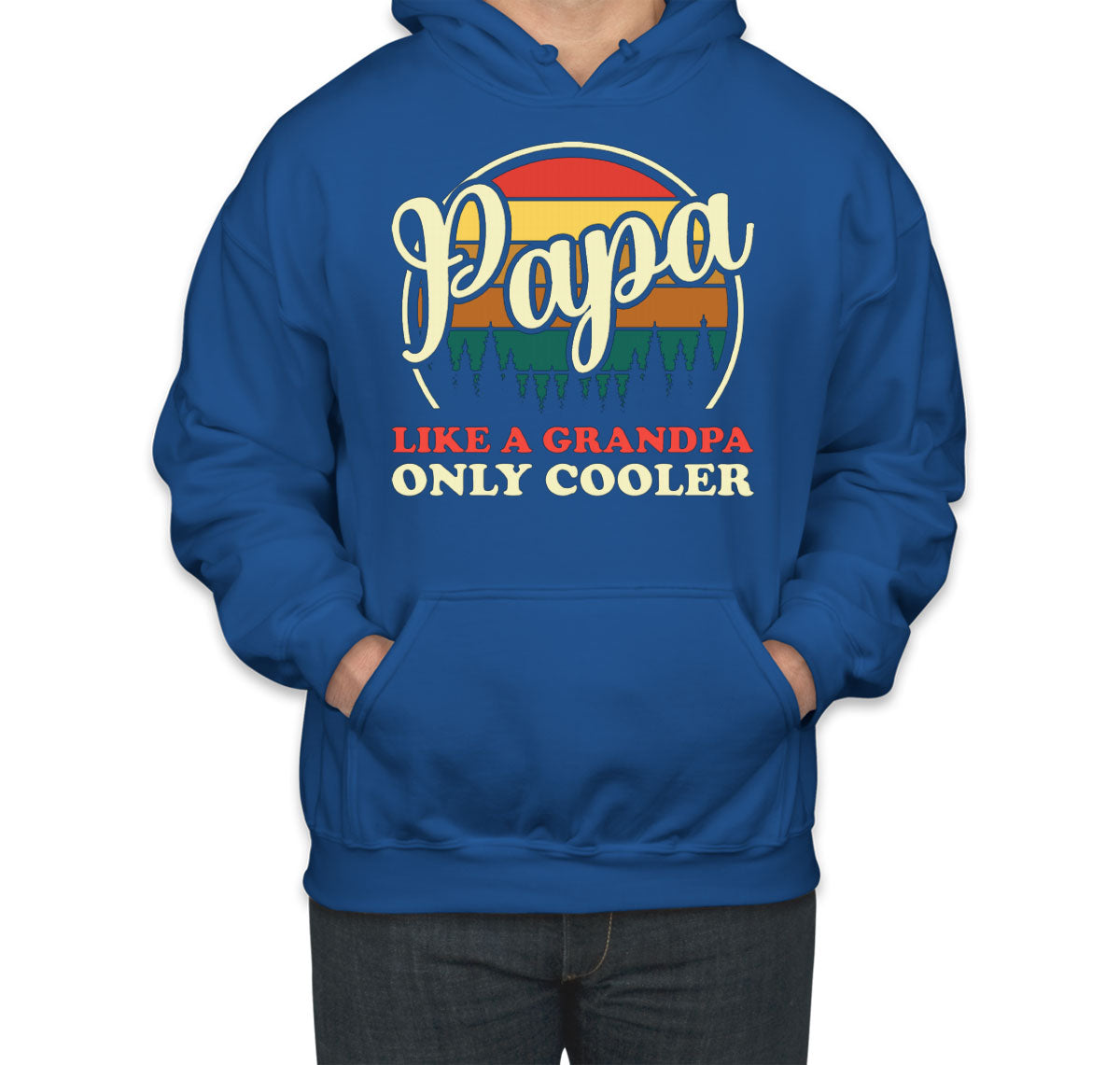 Papa Like A Grandpa Only Cooler Father's Day Unisex Hoodie