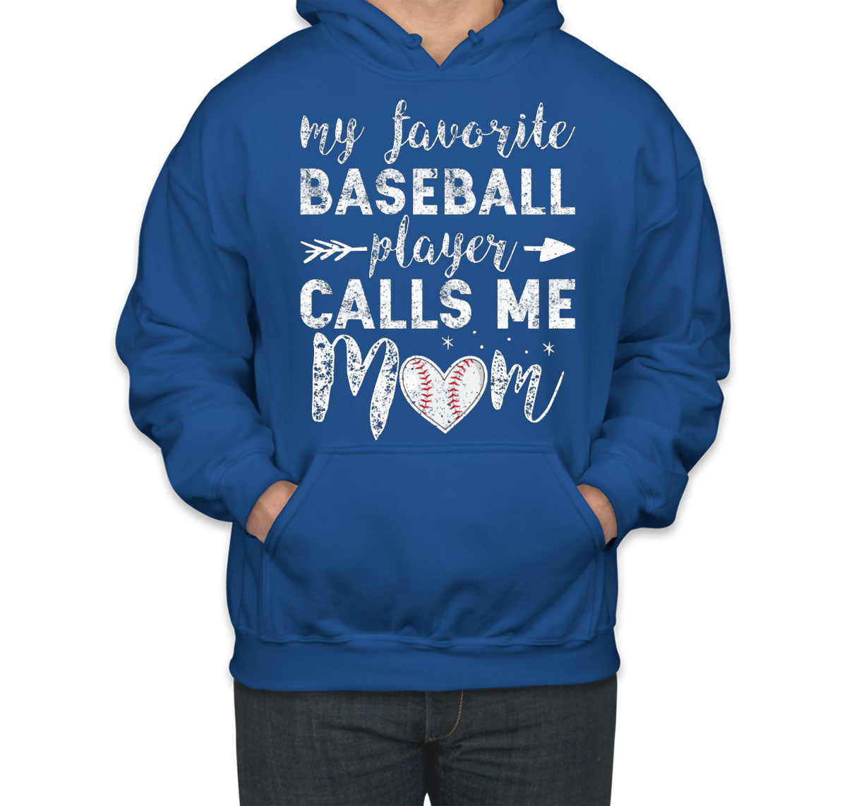 My Favorite Baseball Player Calls Me Mom Unisex Hoodie
