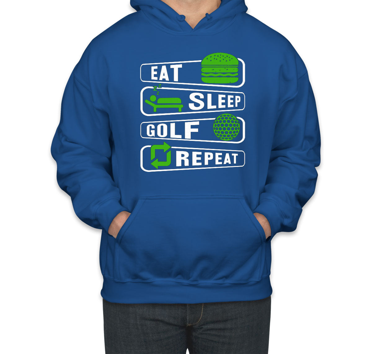Eat Sleep Golf Repeat Unisex Hoodie