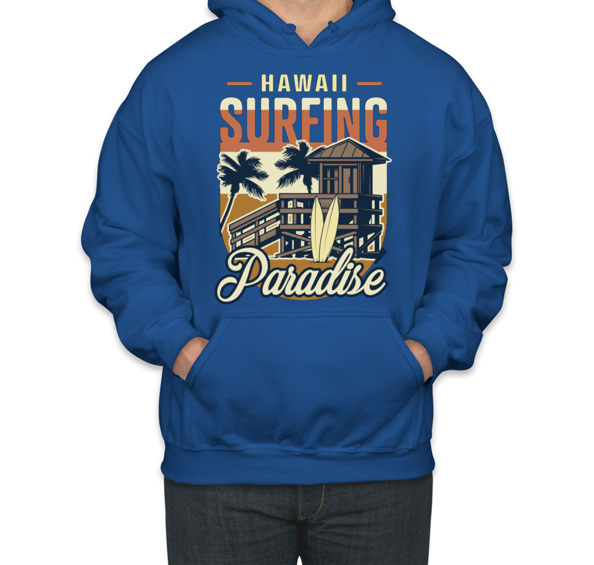 Hawaii Surfing Paradise Unisex Hoodie