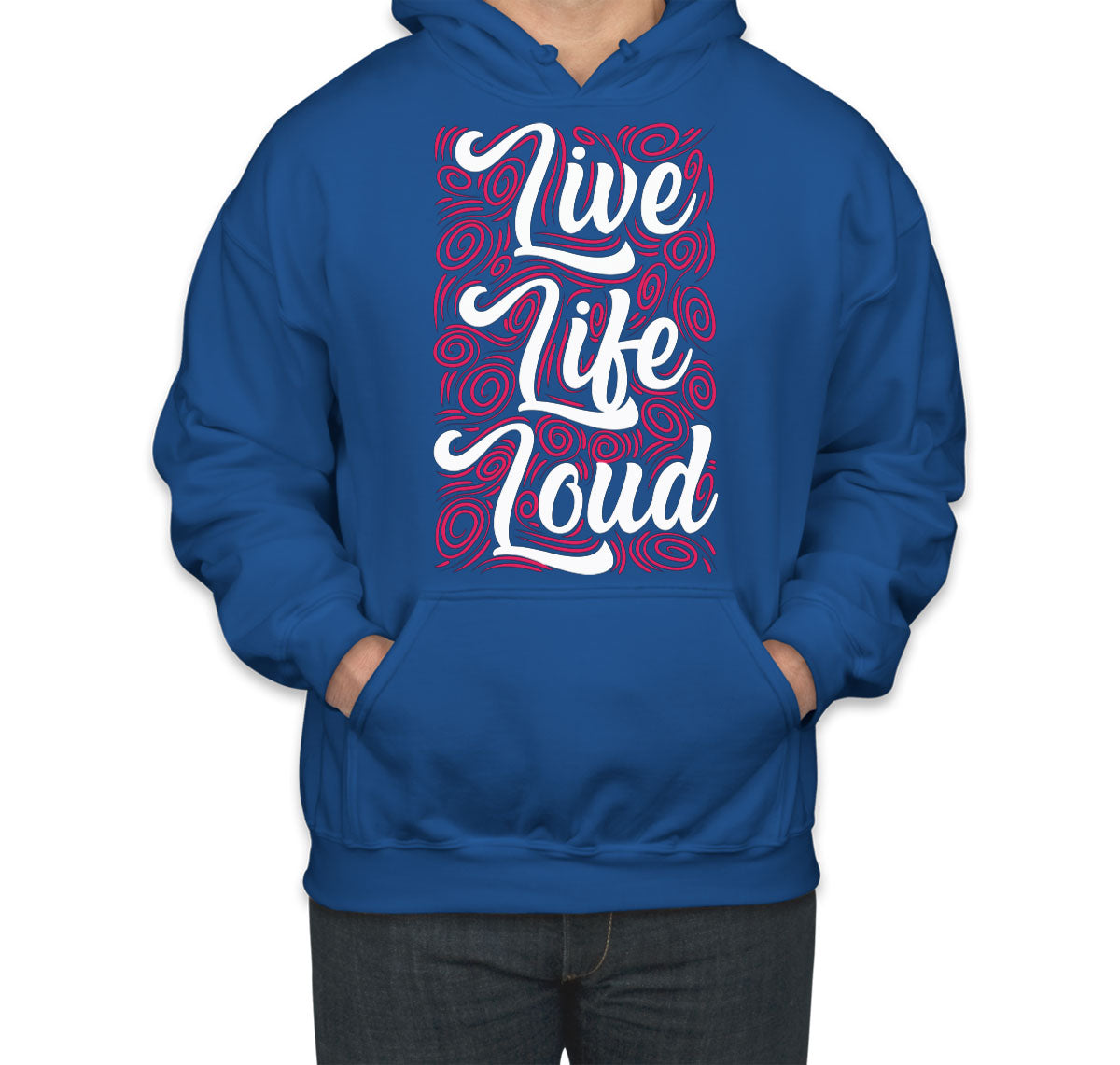 Live Life Loud Music Unisex Hoodie