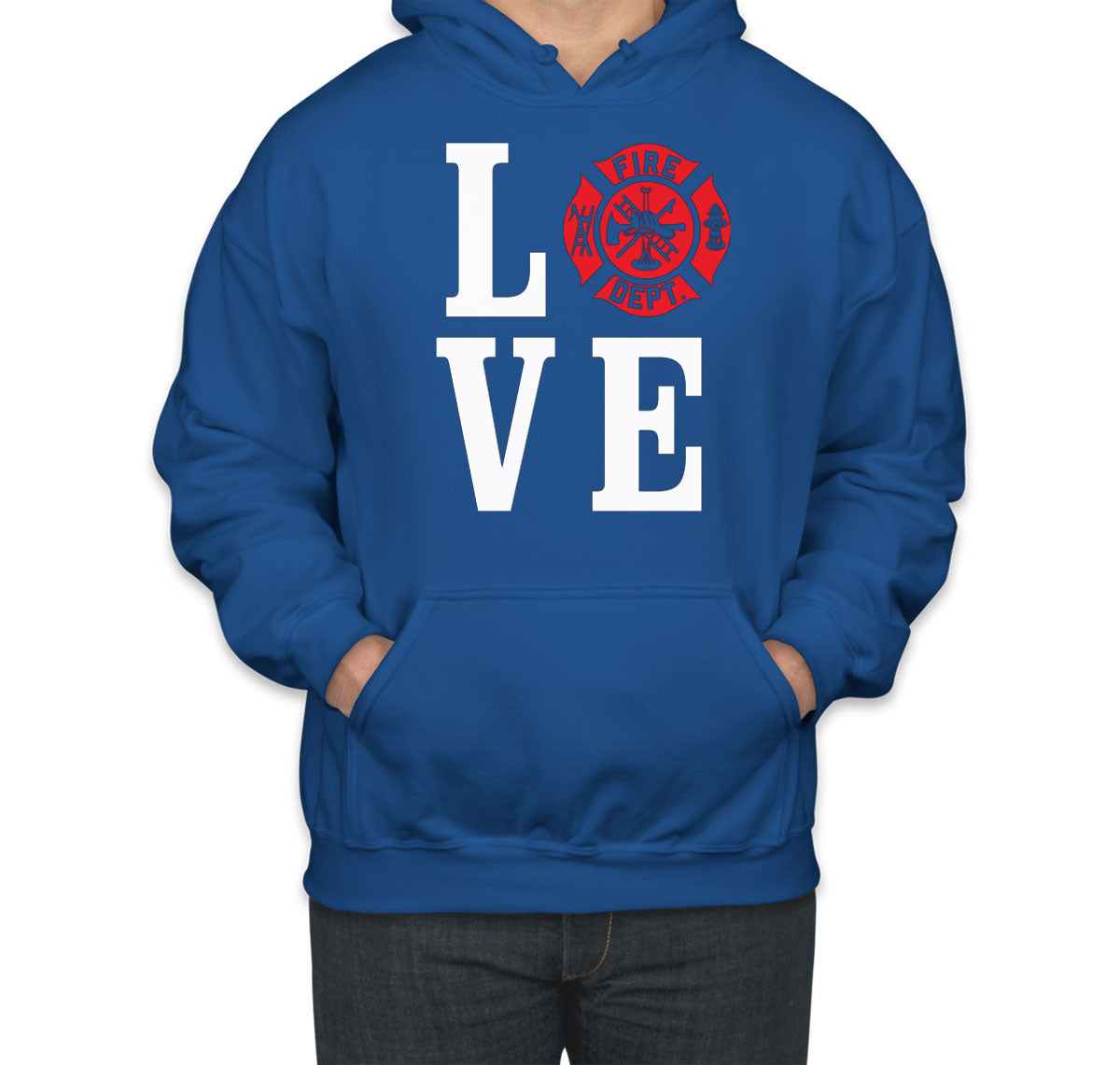 Love Firefighter Fireman Unisex Hoodie