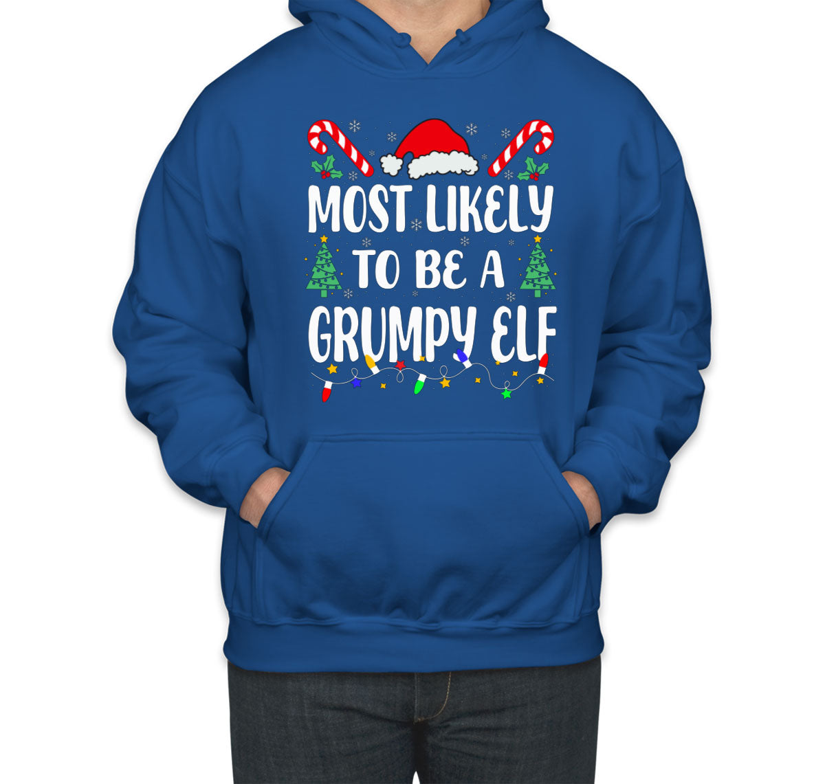Most Likely To Be A Grumpy Elf Christmas Unisex Hoodie