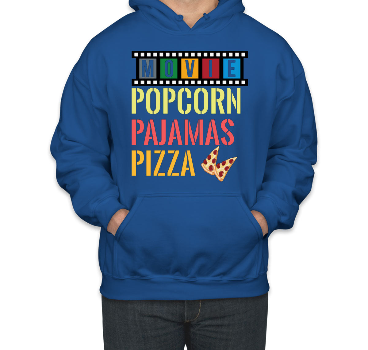 Movie Popcorn Pajamas Pizza  Unisex Hoodie