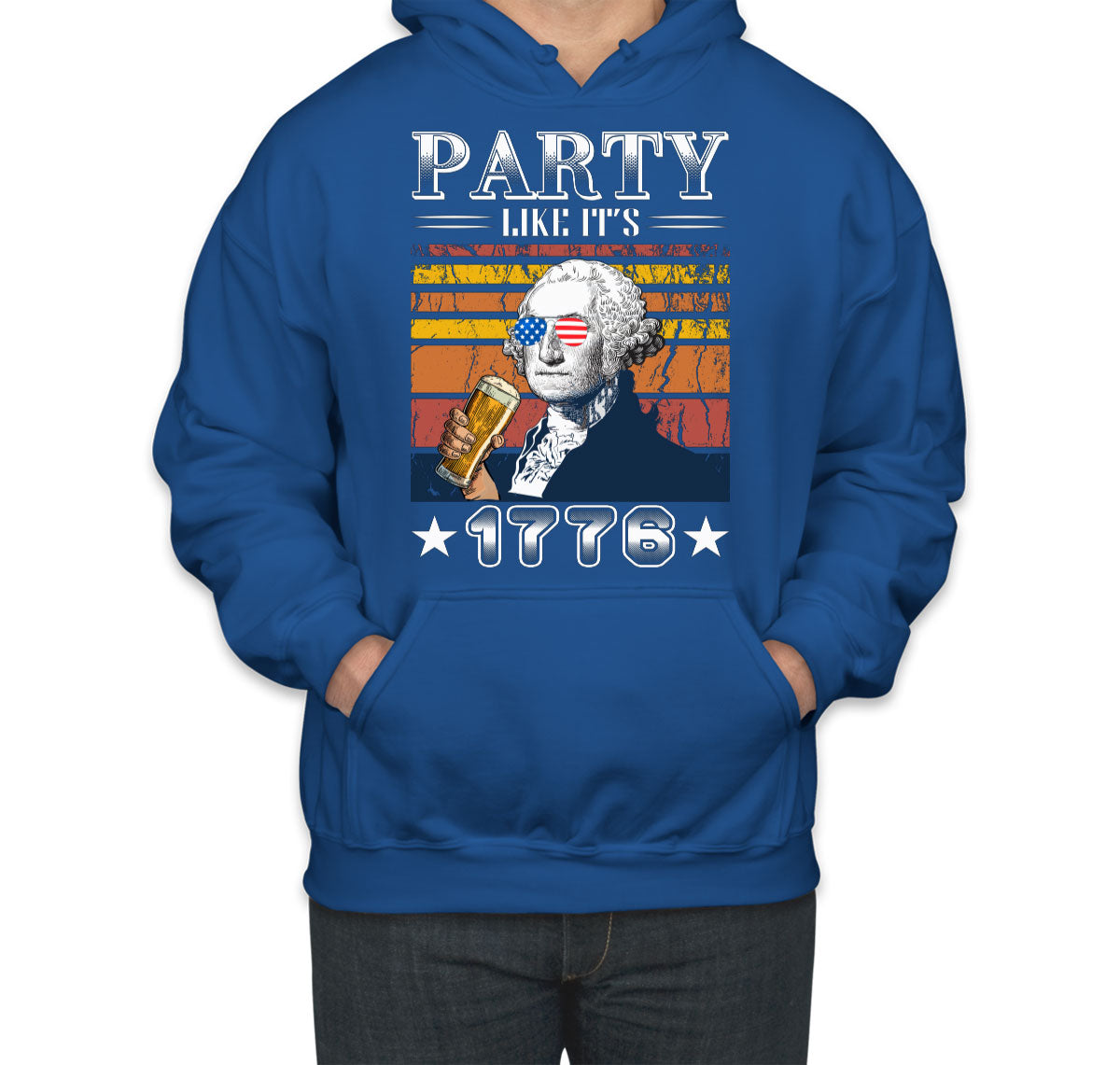 Party Like It's 1776 Benjamin Franklin Unisex Hoodie