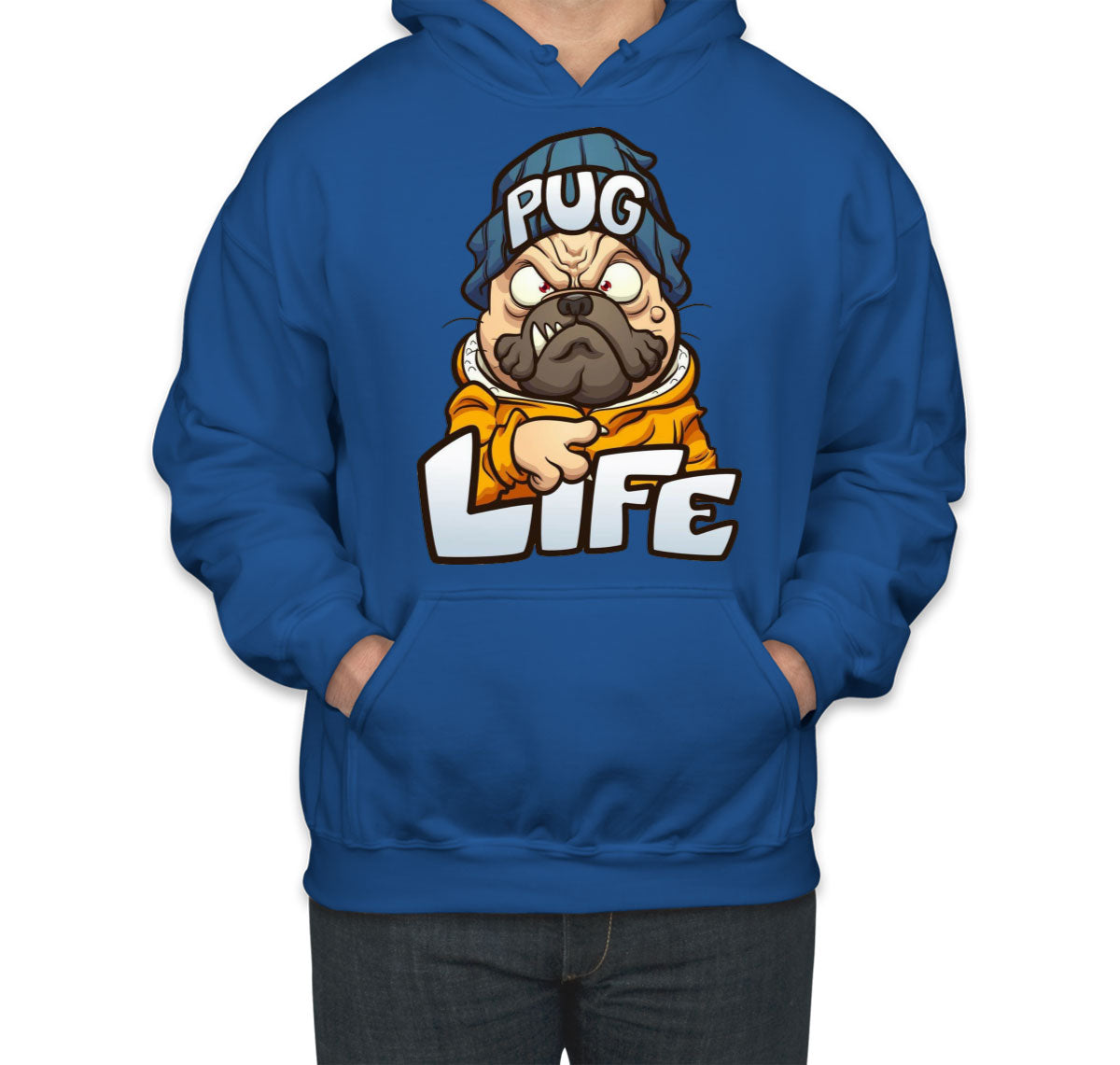 Pug Life Pug Dog Cartoon Unisex Hoodie