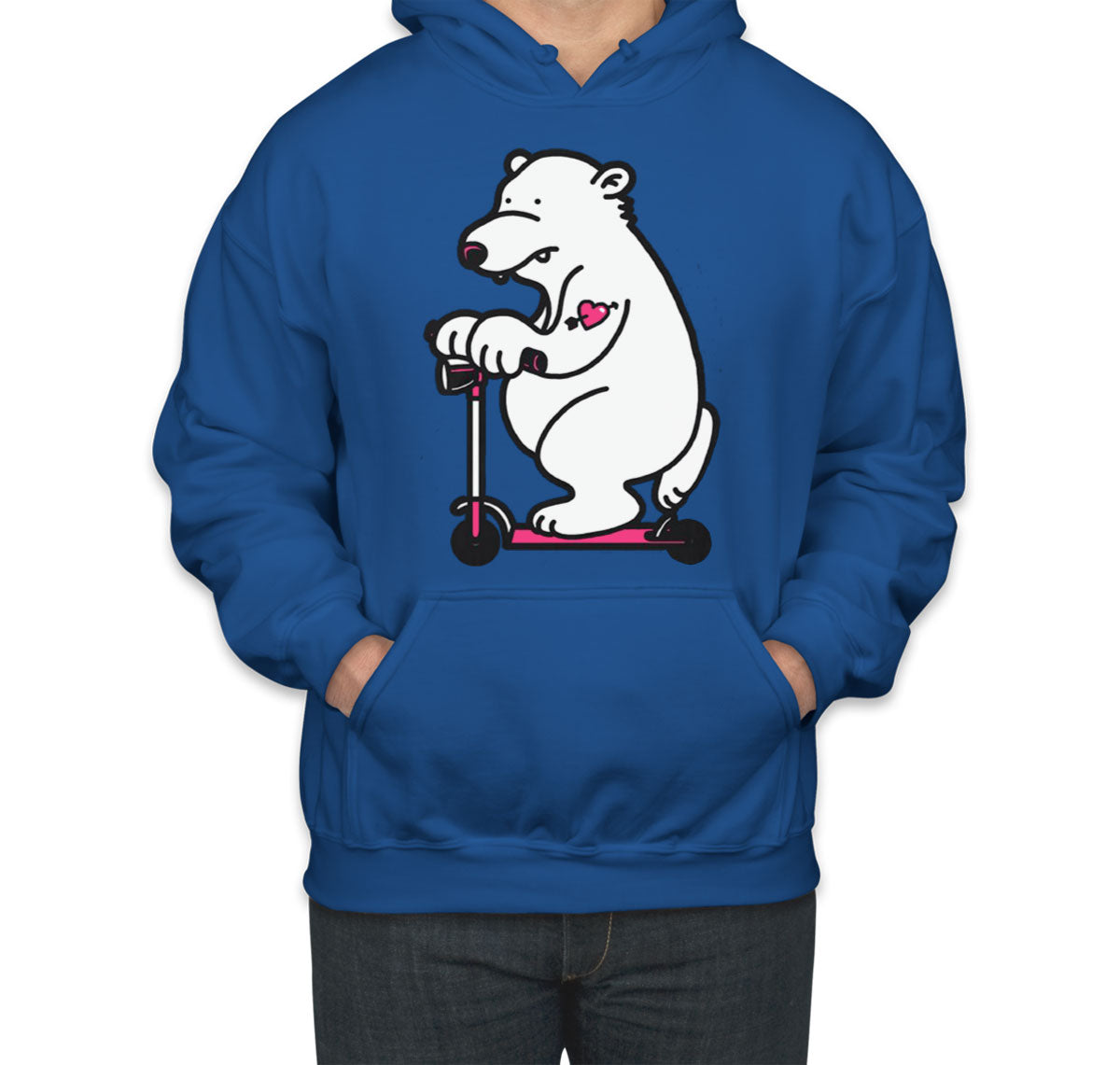 Scooter Bear Unisex Hoodie
