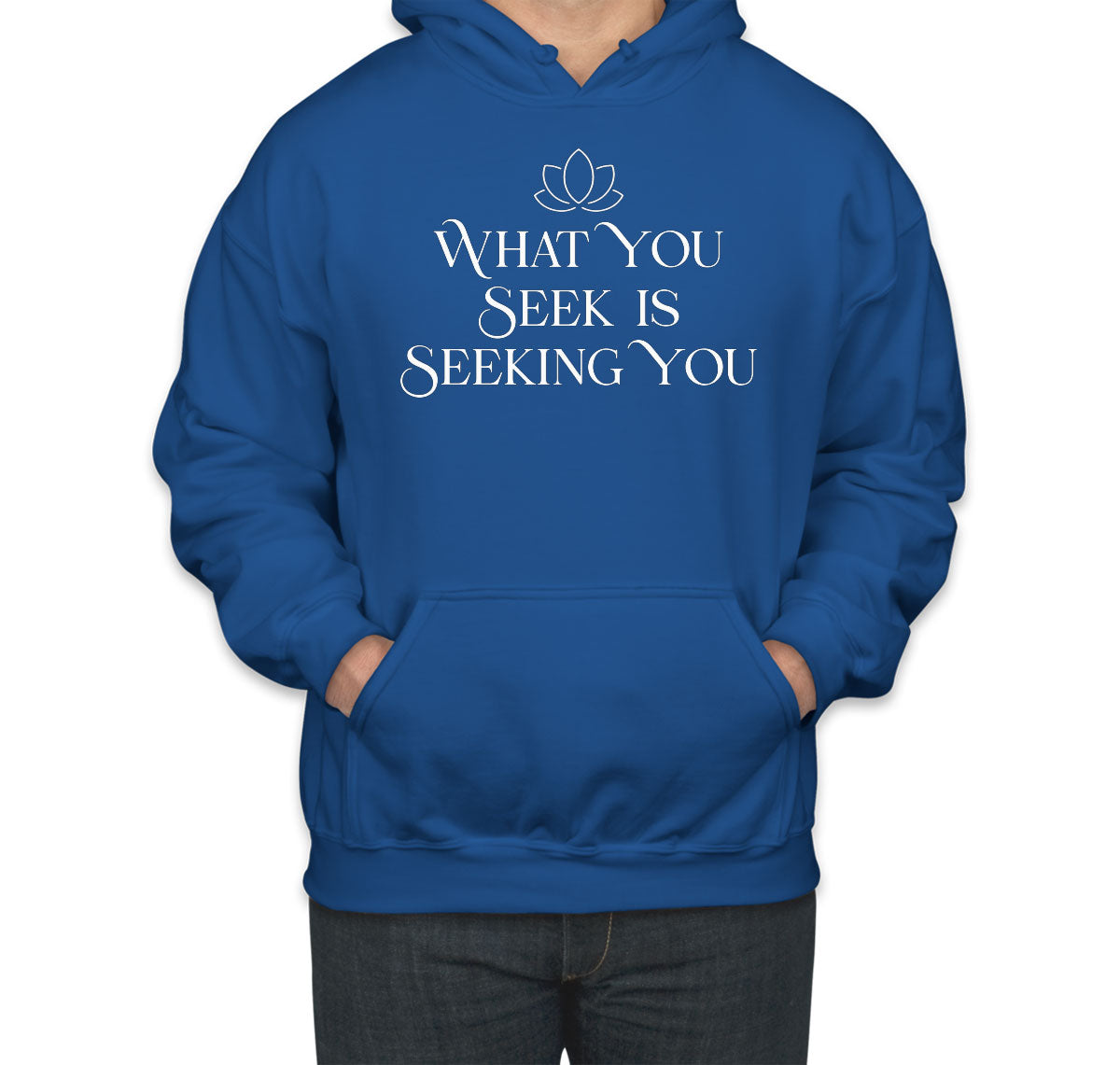 What You Seek Is Seeking You Spiritual Quote Unisex Hoodie