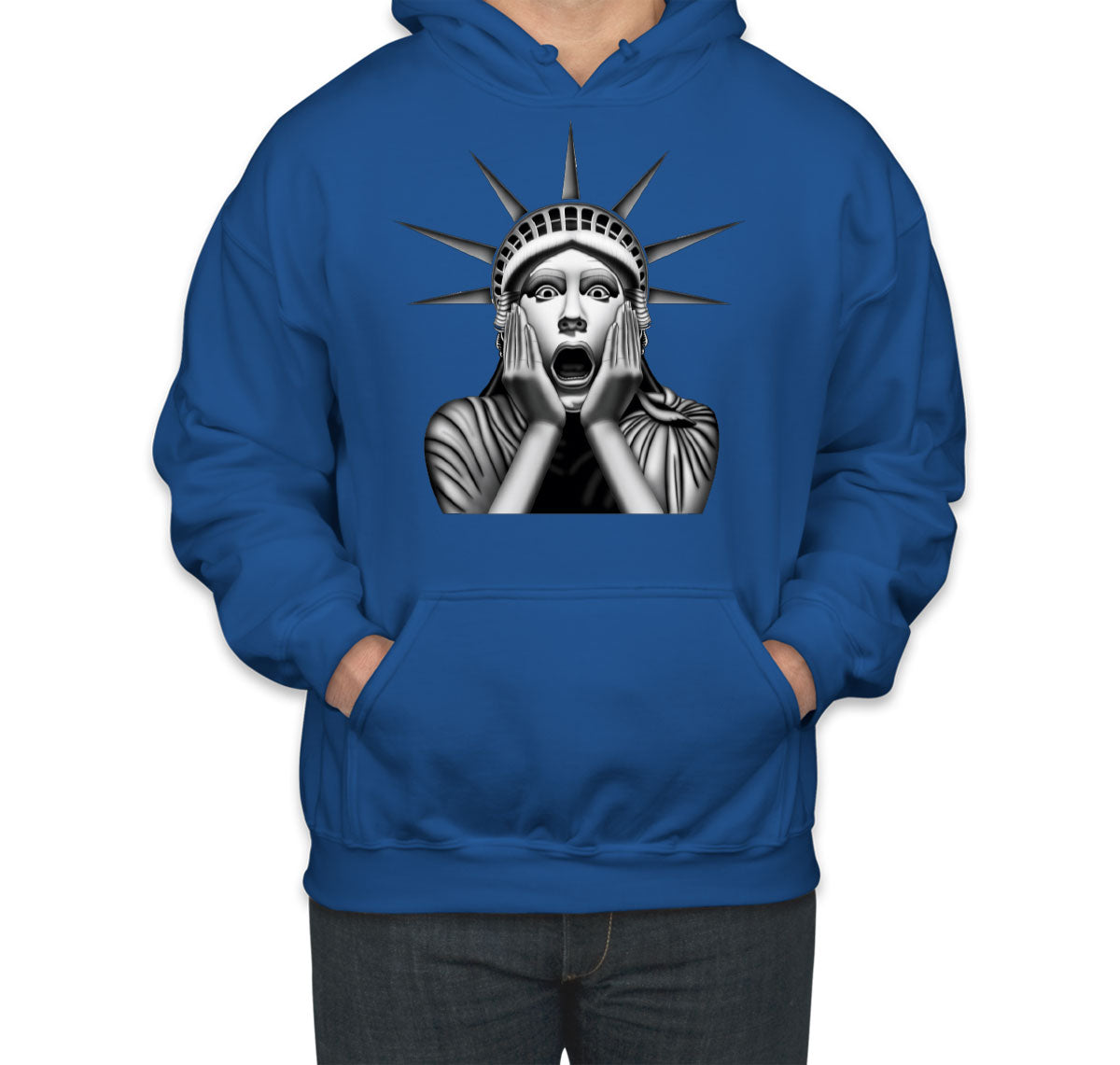 Surprised Statue of Liberty Unisex Hoodie