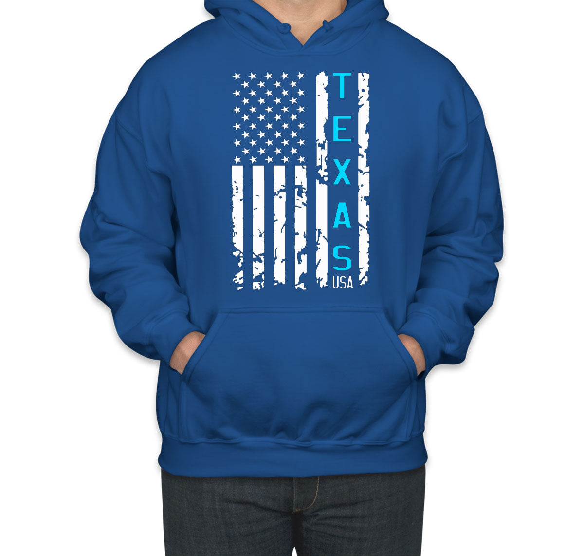 Texas American Flag Unisex Hoodie