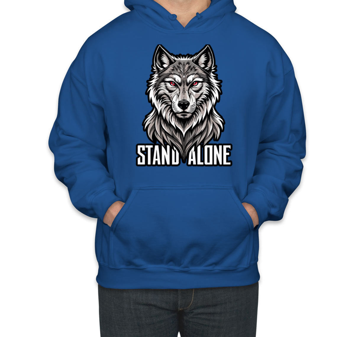 Stand Alone Wolf Unisex Hoodie