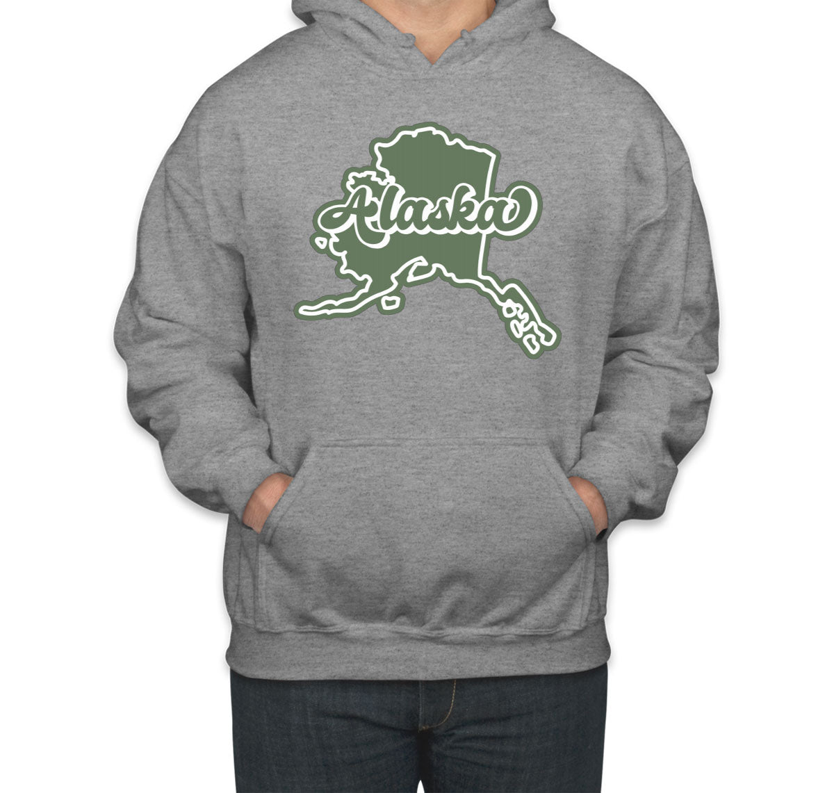 Alaska Map Unisex Hoodie