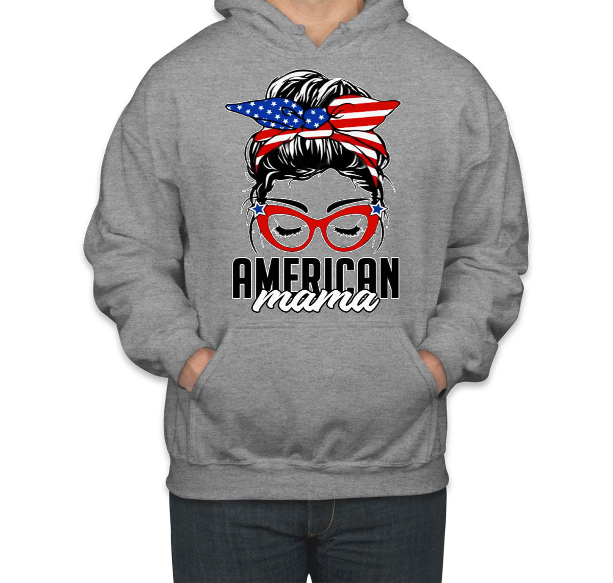 American Mama Patriotic Unisex Hoodie