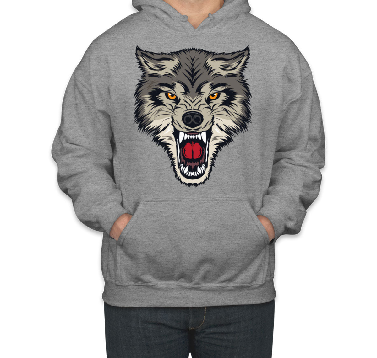 Angry Wolf Unisex Hoodie