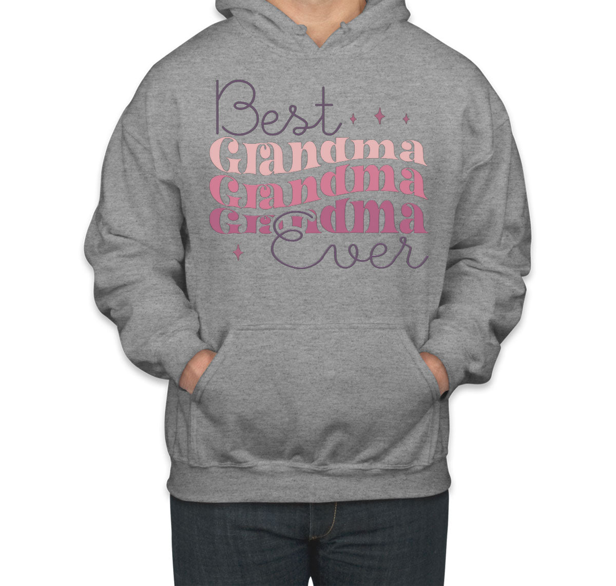Best Grandma Ever Typography Mother's Day Unisex Hoodie