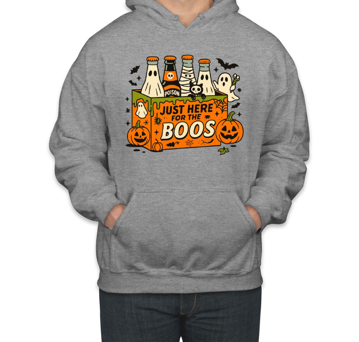 Just Here For The Boos Halloween Unisex Hoodie