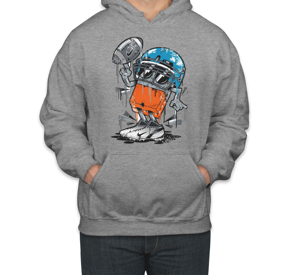 Monster Football Player Unisex Hoodie