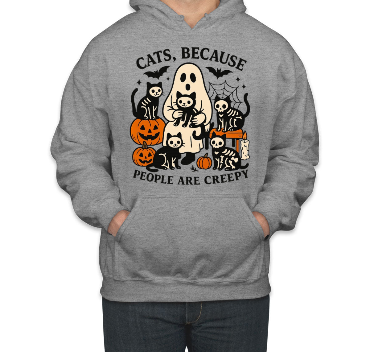 Cats, Because People Are Creepy Unisex Hoodie