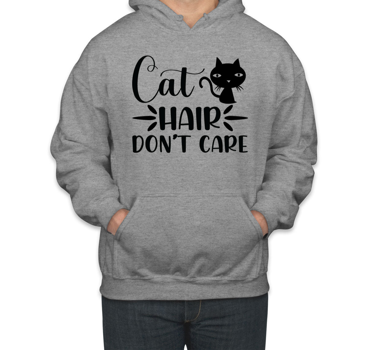 Cat Hair Don't Care Unisex Hoodie