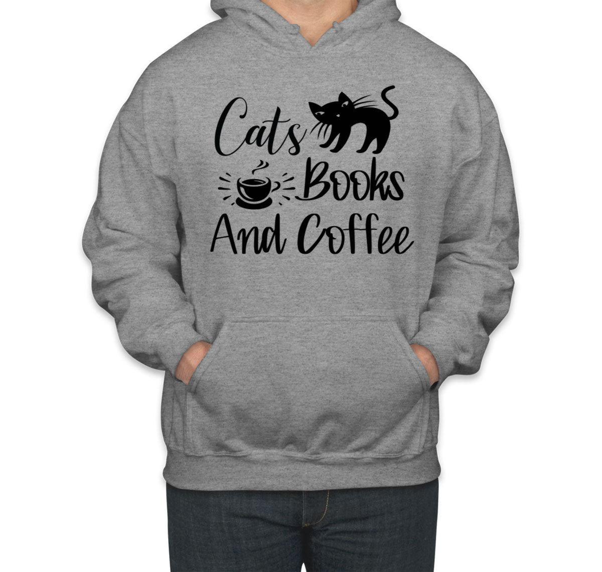 Cats Books And Coffee Unisex Hoodie