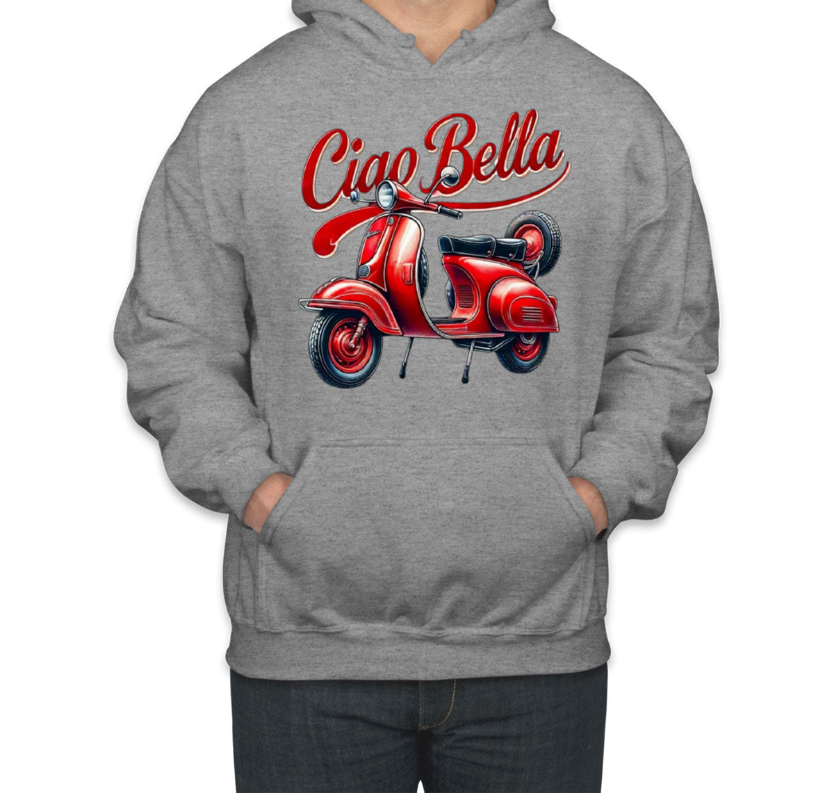 Ciao Bella Red Bike Unisex Hoodie