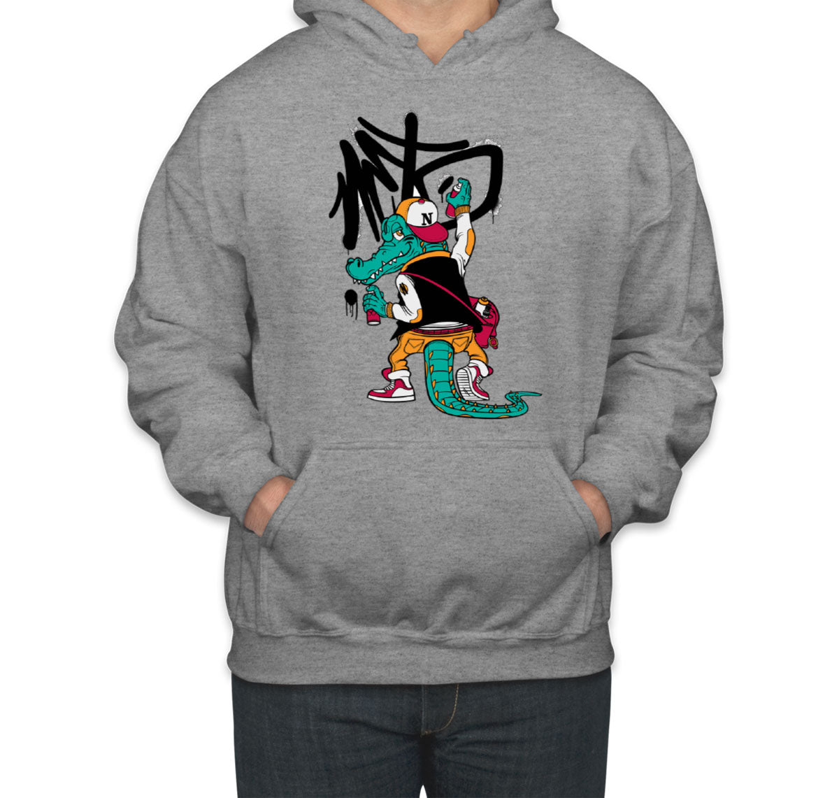 Crocodile Graffiti Unisex Hoodie
